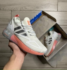 ADIDAS ZX 2K BOOST CREAM WHITE ORANGE