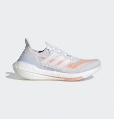 ADIDAS ULTRA BOOST 21 CRYSTAL CLOUD WHITE / GLOW PINK