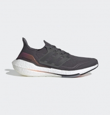 ADIDAS ULTRA BOOST 21 GREY FIVE / SCREAMING ORANGE