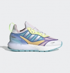 ADIDAS ZX 2K BOOST CLOUD WHITE PINK PURPLE